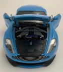 Aston Martin Vanquish blue MODEL METAL WELLY 1:24