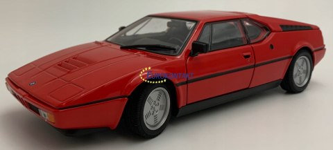 BMW M1 red samochód model 24098 Welly 1:24 BMW M1 red samochód model 24098 Welly 1:24