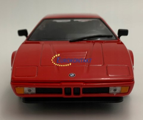 BMW M1 red samochód model 24098 Welly 1:24 BMW M1 red samochód model 24098 Welly 1:24