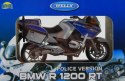 BMW R1200 RT Policja Polizei 1:18 Welly metalowy