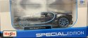 BUGATTI Chiron black blue 1:24 model Maisto 31514