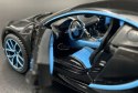 BUGATTI Chiron black blue 1:24 model Maisto 31514