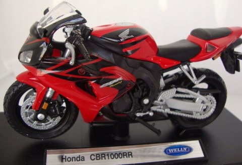 HONDA CBR 1000RR motocykl 1:18 Welly metalowy HONDA CBR 1000RR motocykl 1:18 Welly metalowy