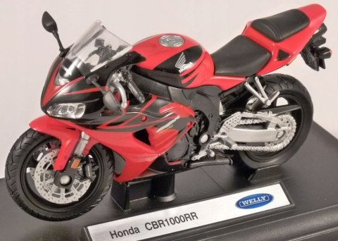 HONDA CBR 1000RR motocykl 1:18 Welly metalowy HONDA CBR 1000RR motocykl 1:18 Welly metalowy