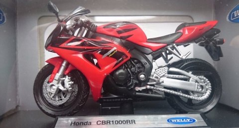 HONDA CBR 1000RR motocykl 1:18 Welly metalowy HONDA CBR 1000RR motocykl 1:18 Welly metalowy