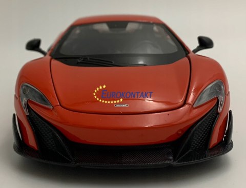 McLaren 675 LT Coupe red metal model Welly 1:24 McLaren 675 LT Coupe red metal model Welly 1:24