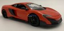 McLaren 675 LT Coupe red metal model Welly 1:24