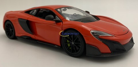 McLaren 675 LT Coupe red metal model Welly 1:24 McLaren 675 LT Coupe red metal model Welly 1:24