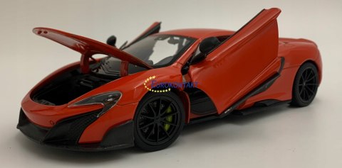 McLaren 675 LT Coupe red metal model Welly 1:24 McLaren 675 LT Coupe red metal model Welly 1:24