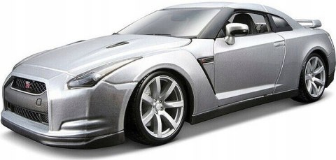 NISSAN GT-R R-35 silver 1:18 model BBurago 12079