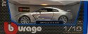 NISSAN GT-R R-35 silver 1:18 model BBurago 12079