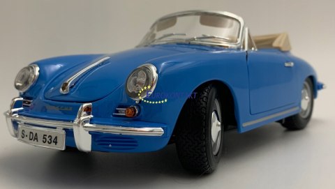 PORSCHE 356B Cabrio 1961 1:18 model BBurago 12025 PORSCHE 356B Cabrio 1961 1:18 model BBurago 12025