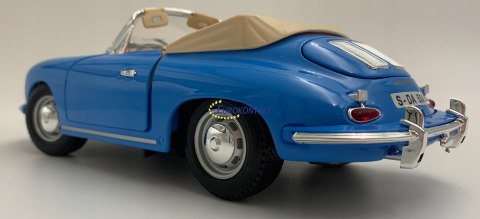 PORSCHE 356B Cabrio 1961 1:18 model BBurago 12025 PORSCHE 356B Cabrio 1961 1:18 model BBurago 12025