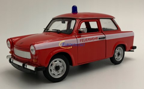 TRABANT 601 STRAŻ POŻARNA model metal Welly 1:24 TRABANT 601 STRAŻ POŻARNA model metal Welly 1:24