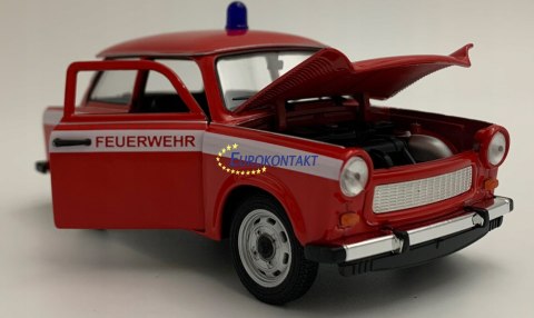 TRABANT 601 STRAŻ POŻARNA model metal Welly 1:24 TRABANT 601 STRAŻ POŻARNA model metal Welly 1:24