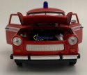 TRABANT 601 STRAŻ POŻARNA model metal Welly 1:24