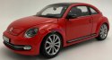 VW Volkswagen Beetle red metal model Welly 1:24