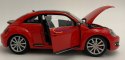 VW Volkswagen Beetle red metal model Welly 1:24