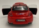 VW Volkswagen Beetle red metal model Welly 1:24