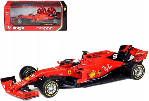 Bolid F1 Ferrari SF90 S. Vettel 2019 BBurago 1:18