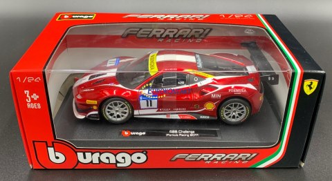 FERRARI 488 Challenge FR model Bburago 26308 1:24 FERRARI 488 Challenge FR model Bburago 26308 1:24