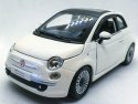 Fiat 500 white 1:24 metalowy Bburago 22106