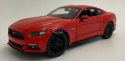 Ford MUSTANG GT 5.0 2015 red model Welly 1:24