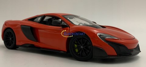 McLaren 675 LT Coupe red metal model Welly 1:24 McLaren 675 LT Coupe red metal model Welly 1:24