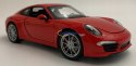 PORSCHE 911 Carrera S red MODEL METAL WELLY 1:24