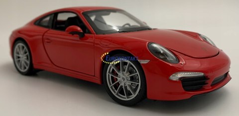 PORSCHE 911 Carrera S red MODEL METAL WELLY 1:24 PORSCHE 911 Carrera S red MODEL METAL WELLY 1:24