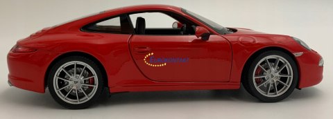 PORSCHE 911 Carrera S red MODEL METAL WELLY 1:24 PORSCHE 911 Carrera S red MODEL METAL WELLY 1:24