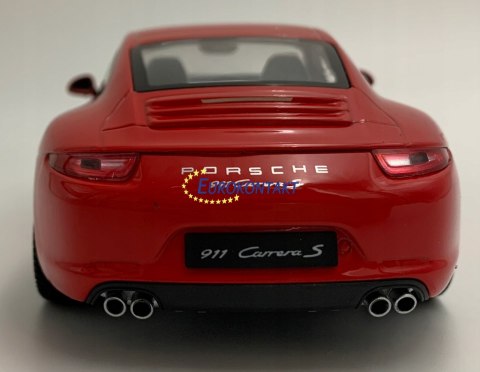 PORSCHE 911 Carrera S red MODEL METAL WELLY 1:24 PORSCHE 911 Carrera S red MODEL METAL WELLY 1:24