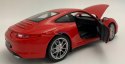 PORSCHE 911 Carrera S red MODEL METAL WELLY 1:24