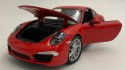 PORSCHE 911 Carrera S red MODEL METAL WELLY 1:24