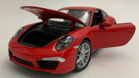 PORSCHE 911 Carrera S red MODEL METAL WELLY 1:24 PORSCHE 911 Carrera S red MODEL METAL WELLY 1:24