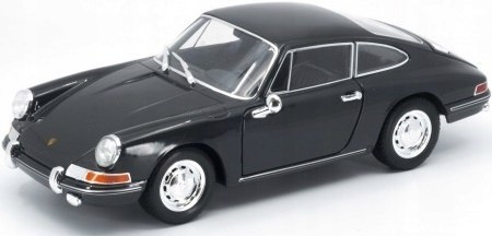 PORSCHE 911 black MODEL METAL WELLY 1:24