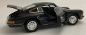 PORSCHE 911 black MODEL METAL WELLY 1:24