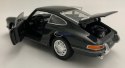 PORSCHE 911 black MODEL METAL WELLY 1:24