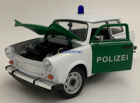 TRABANT 601 Polizei POLICJA model metal Welly 1:24 TRABANT 601 Polizei POLICJA model metal Welly 1:24