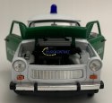 TRABANT 601 Polizei POLICJA model metal Welly 1:24