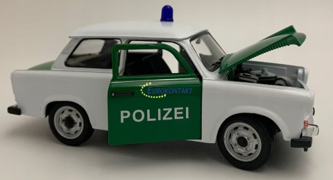 TRABANT 601 Polizei POLICJA model metal Welly 1:24 TRABANT 601 Polizei POLICJA model metal Welly 1:24