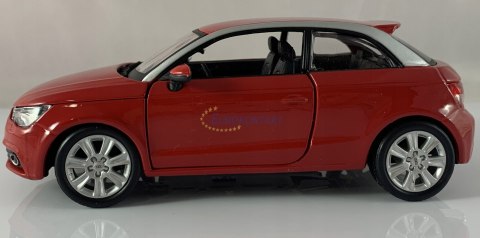 Audi A1 czerwony 1:24 model metalowy Bburago 22127 Audi A1 czerwony 1:24 model metalowy Bburago 22127