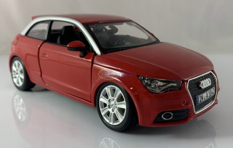 Audi A1 czerwony 1:24 model metalowy Bburago 22127 Audi A1 czerwony 1:24 model metalowy Bburago 22127