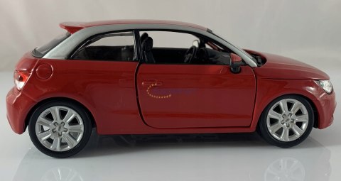 Audi A1 czerwony 1:24 model metalowy Bburago 22127 Audi A1 czerwony 1:24 model metalowy Bburago 22127