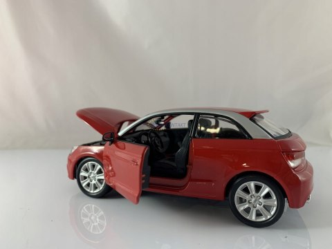 Audi A1 czerwony 1:24 model metalowy Bburago 22127 Audi A1 czerwony 1:24 model metalowy Bburago 22127