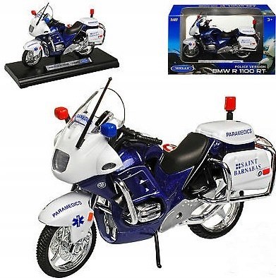 BMW R1100 RT ratownik medyczny 1:18 Welly metalowy BMW R1100 RT ratownik medyczny 1:18 Welly metalowy