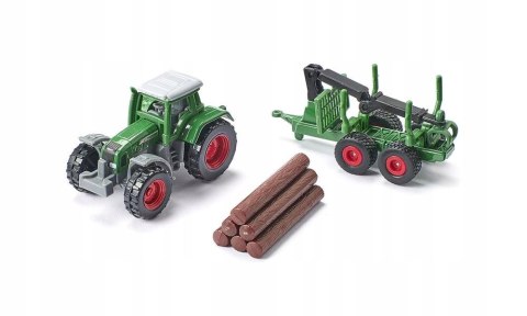 Ciągnik FENDT z przyczepą z kłodami 1645 SIKU 1:87 Ciągnik FENDT z przyczepą z kłodami 1645 SIKU 1:87
