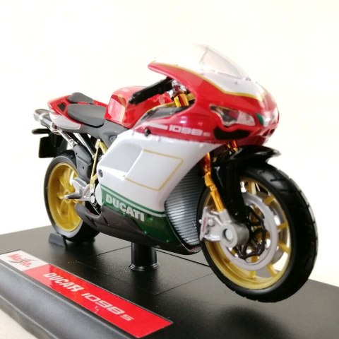 DUCATI 1098 S tricolore motocykl model 1:18 Maisto DUCATI 1098 S tricolore motocykl model 1:18 Maisto