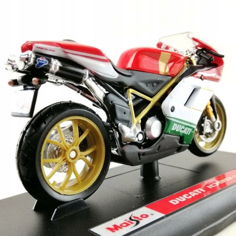DUCATI 1098 S tricolore motocykl model 1:18 Maisto DUCATI 1098 S tricolore motocykl model 1:18 Maisto