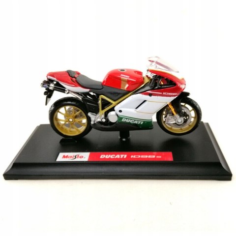 DUCATI 1098 S tricolore motocykl model 1:18 Maisto DUCATI 1098 S tricolore motocykl model 1:18 Maisto